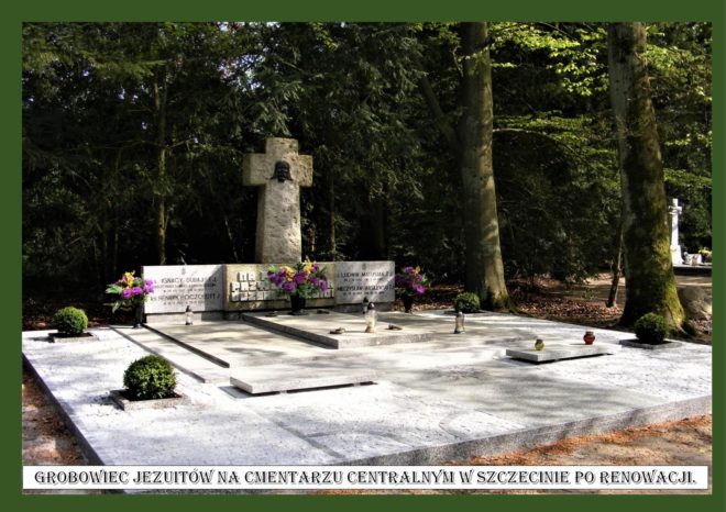 Grobowiec Jezuitów na cmentarzu centralnym w Szczecinie po renowacji