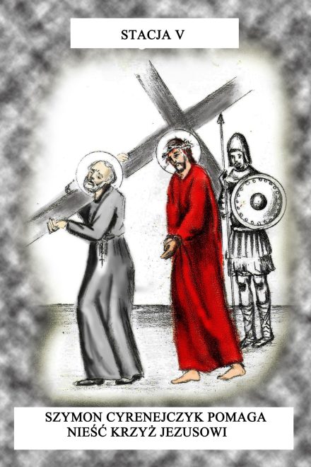 Św. Andrzej Bobola na drodze krzyżowej z Panem Jezusem
