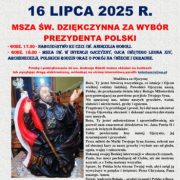 NABOŻEŃSTWO KU CZCI ŚW. ANDRZEJA BOBOLI 16 LIPCA 2025 R.