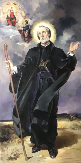 Obraz św. Andrzeja Boboli (autorstwa Janusza Szpyty)