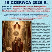 Nabożeństwo Andrzejowe - 16.06.2026